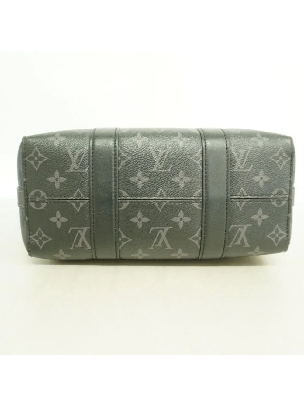 Louis Vuitton Shoulder Bag Monogram Eclipse City Keepall Black Gray